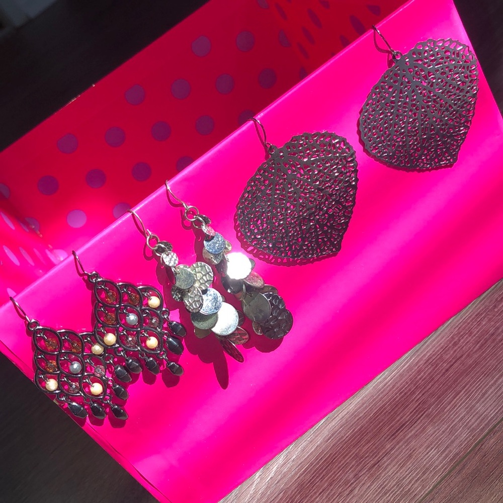 dangly earrings